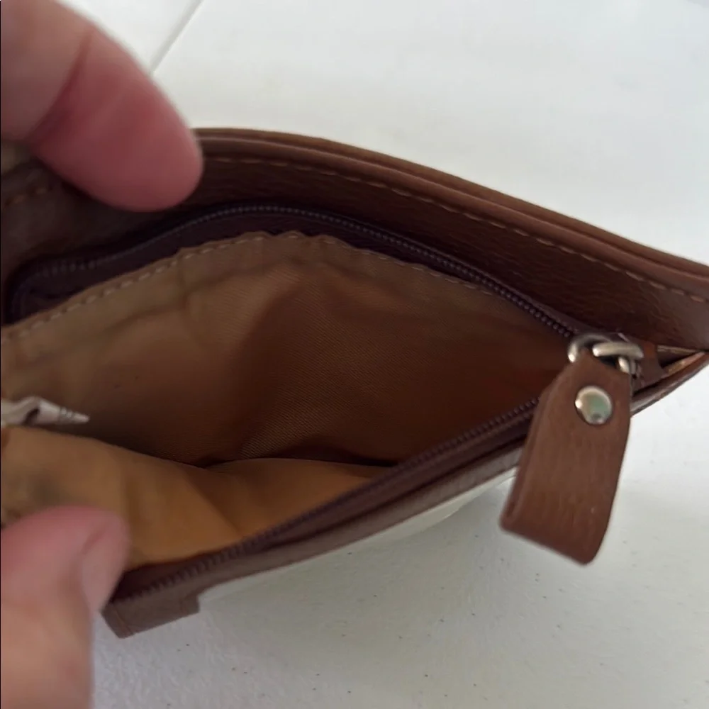 Spartina 449 Tan and Brown ID case, phone case, luggage tag